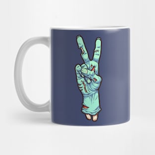 Zombie peace sign Mug